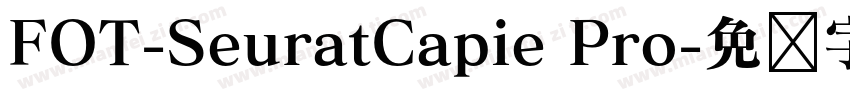 FOT-SeuratCapie Pro字体转换